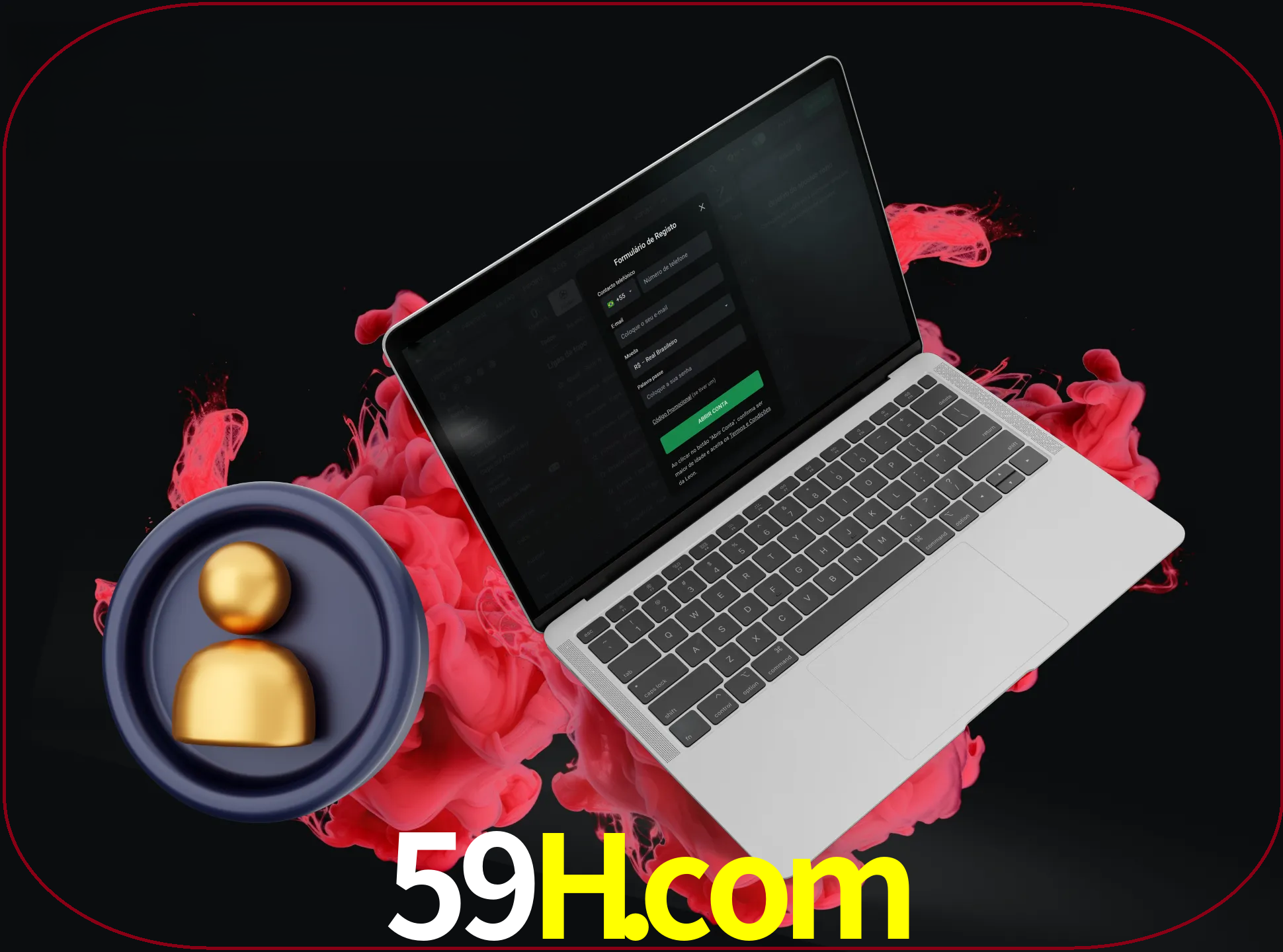 No cabeçalho do site 59h, clique no botão que o levará a um formulário especial onde terá de introduzir as suas informações actuais.